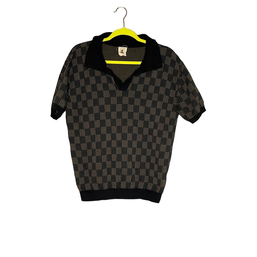 Dandy Del Mar knit polo shirt onyx Large